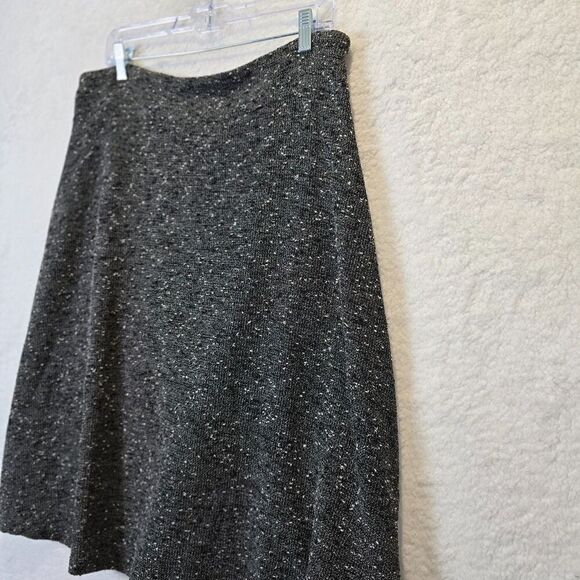 NWOT New Directions Textured A-Line Midi Skirt Sz M - Feminine flowy Stretchy - Picture 2 of 6